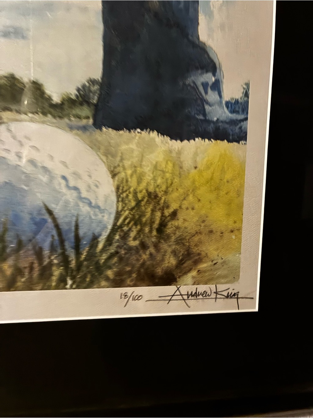 Framed Golf Wall Art Signed Limited Edition 18/100 Golfer Decor Office Art - Picture 3 of 4